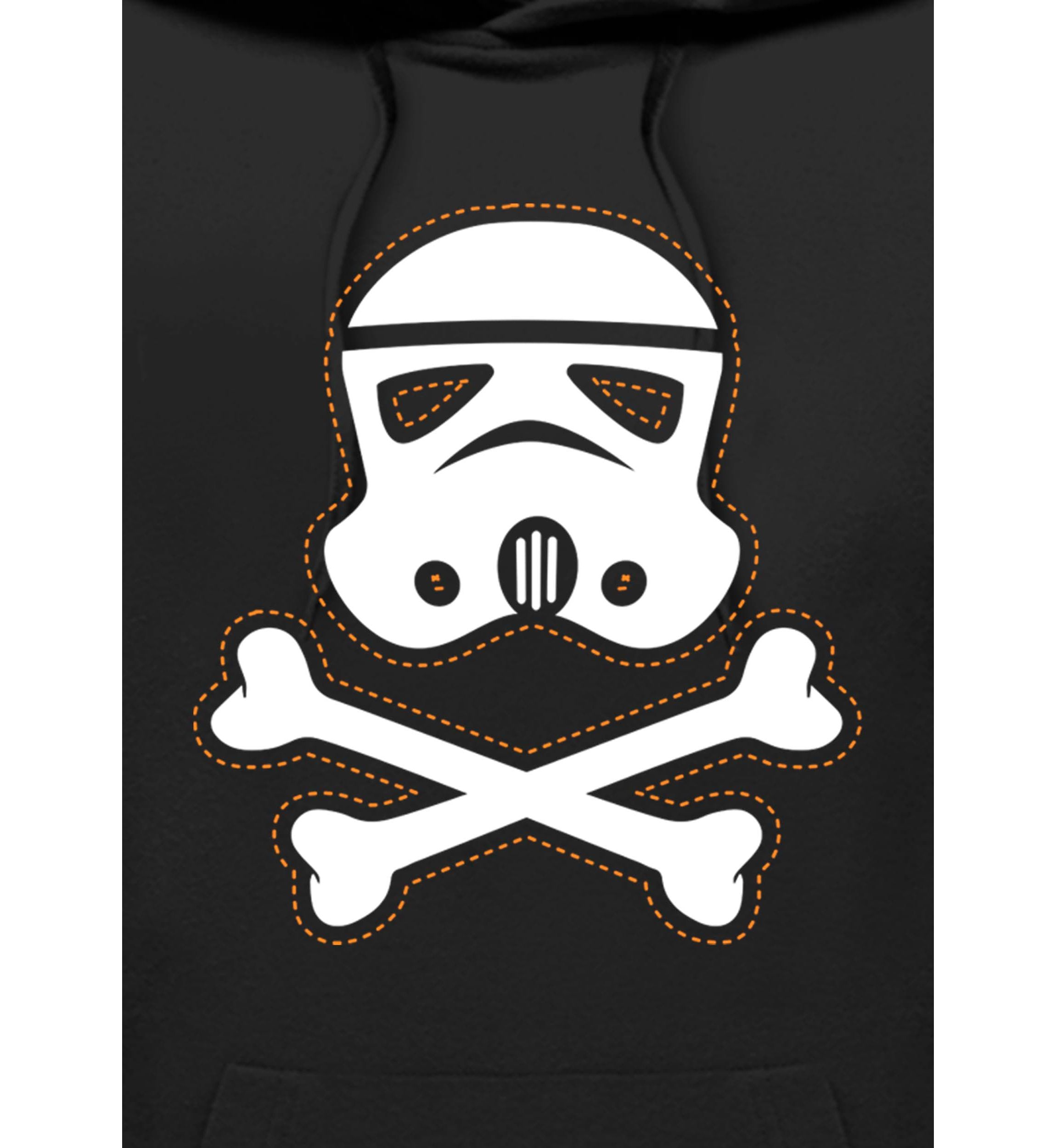 Trooper Skull Patch Graphic Fleece Hoodie