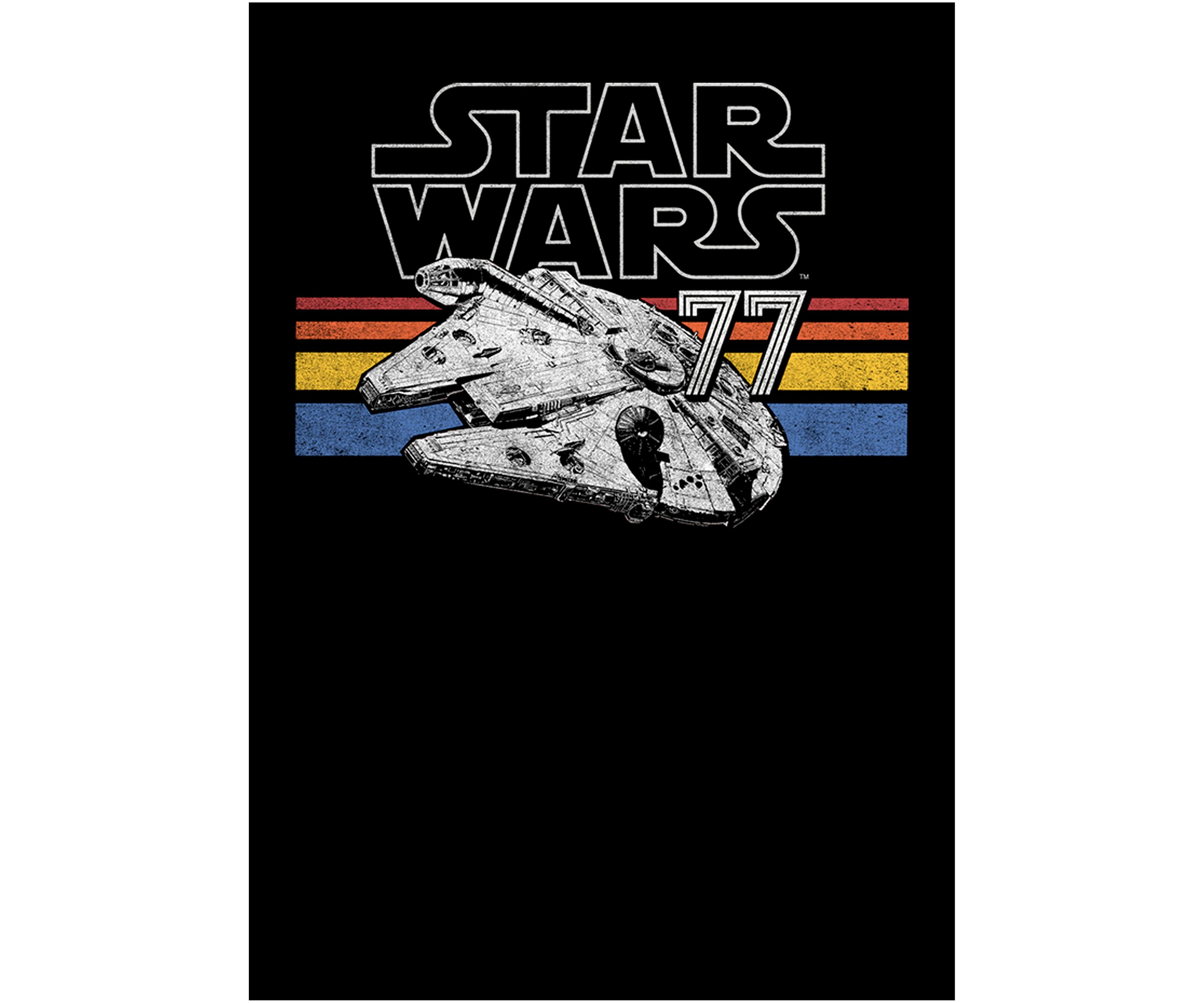 Big & Tall Star Wars Falcon Stripes Graphic Short Sleeve T-Shirt