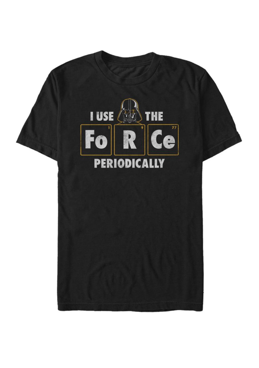 Vader Use Force Periodically Short Sleeve Graphic T-Shirt