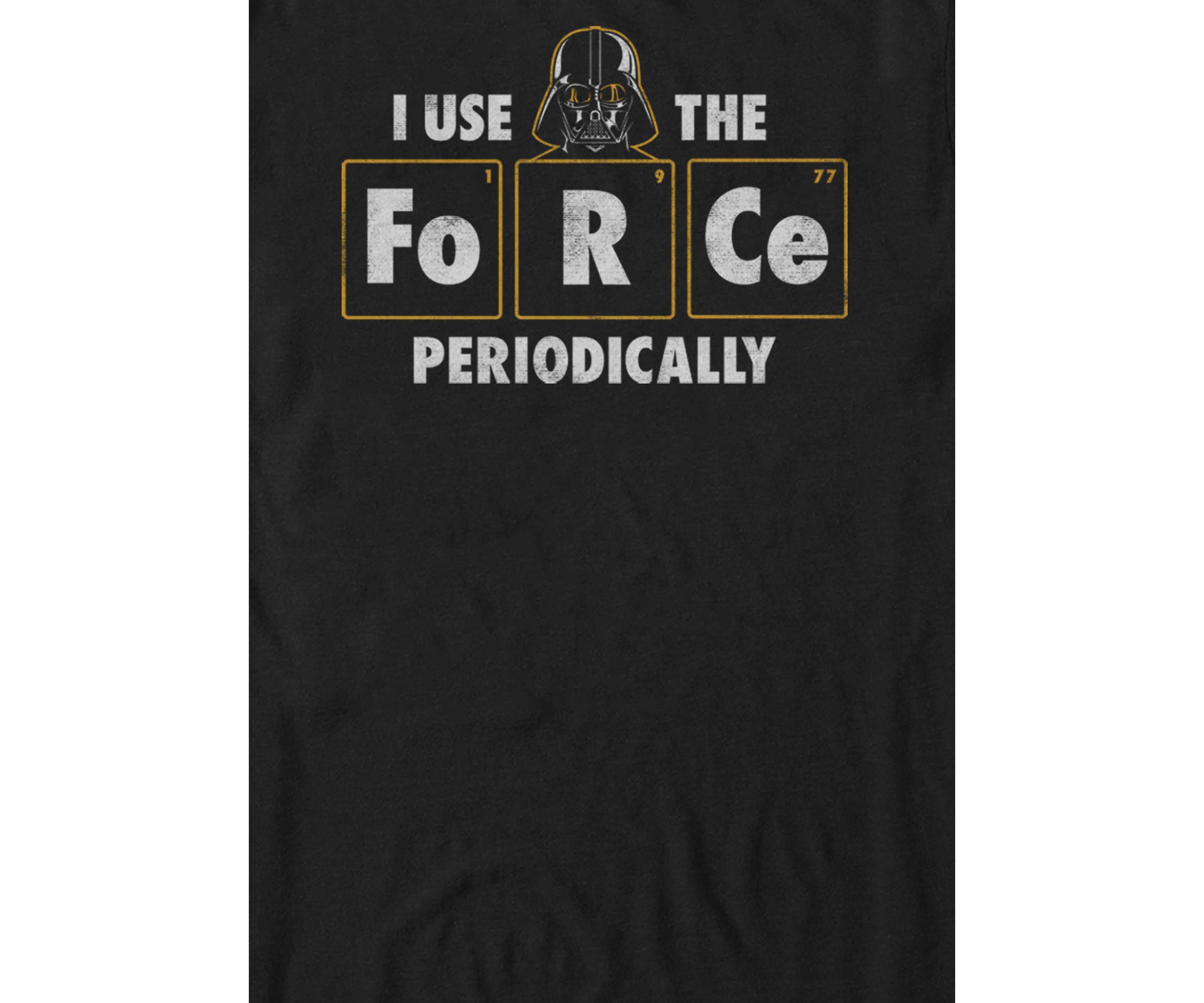 Vader Use Force Periodically Short Sleeve Graphic T-Shirt