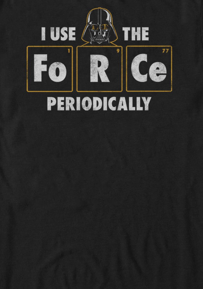 Vader Use Force Periodically Short Sleeve Graphic T-Shirt