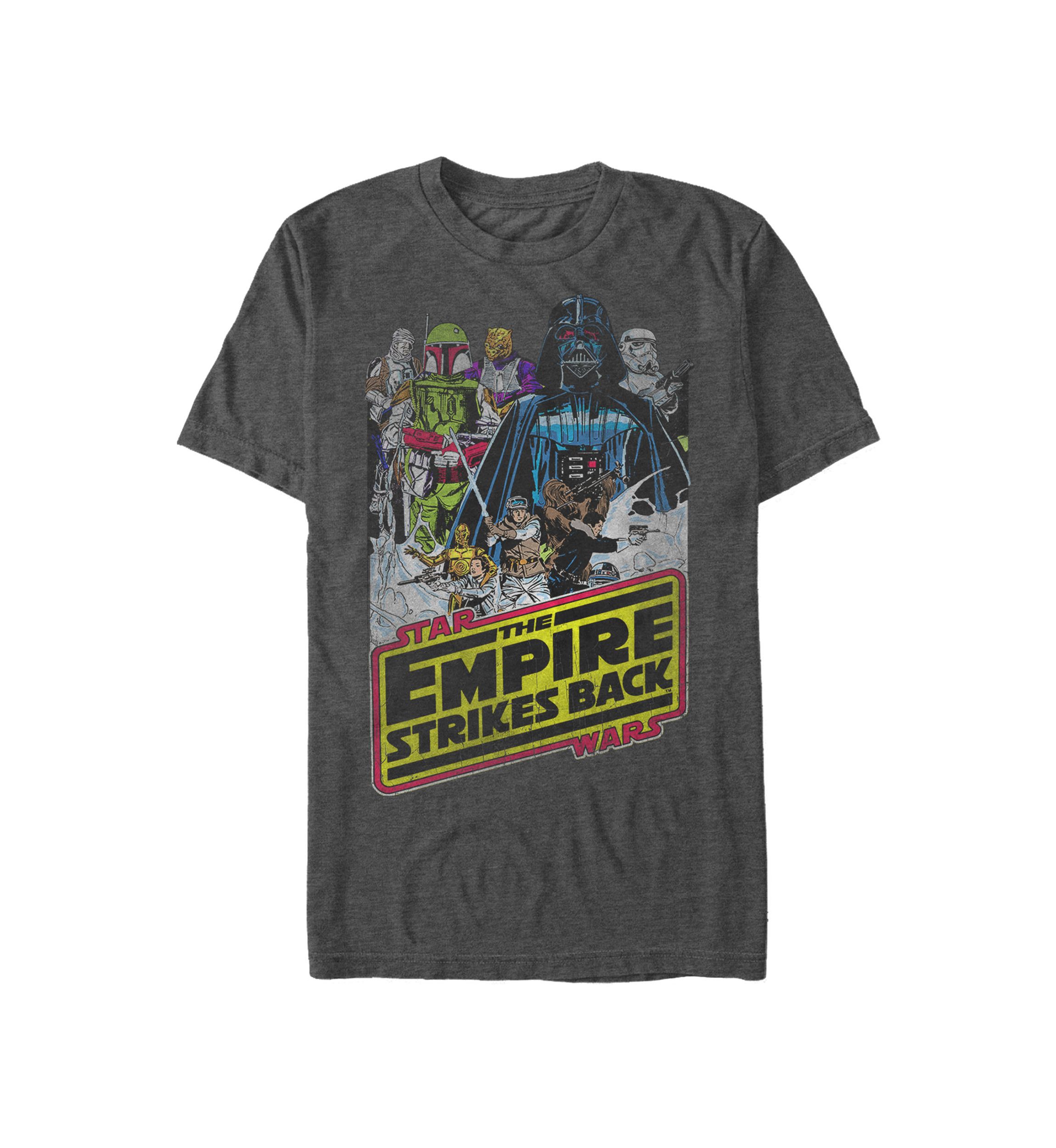 Big & Tall Empire Strikes Back Group Poster Short Sleeve T-Shirt