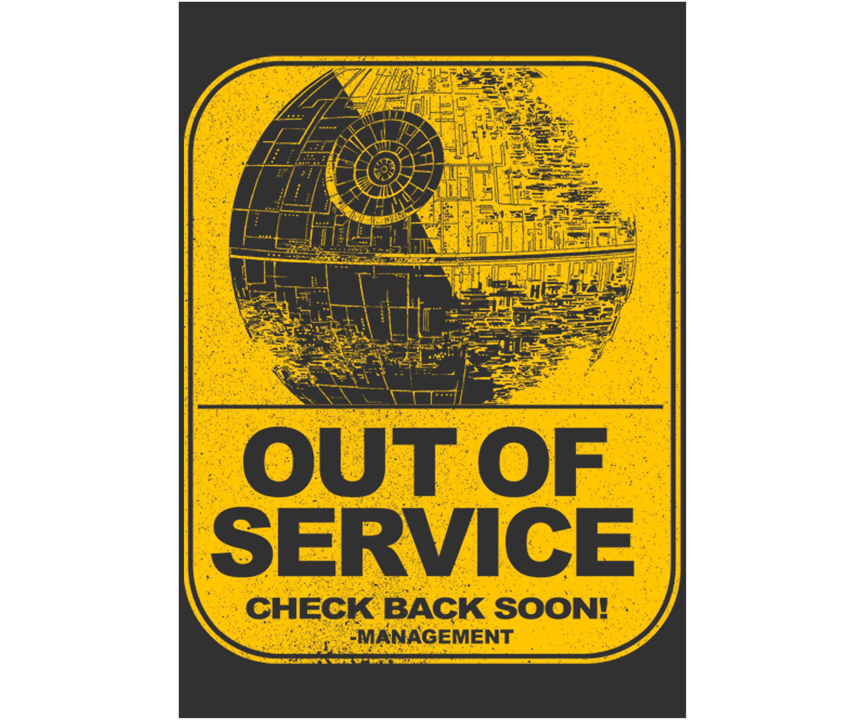 Big & Tall Star Wars Out Of Service Graphic Short Sleeve T-Shirt