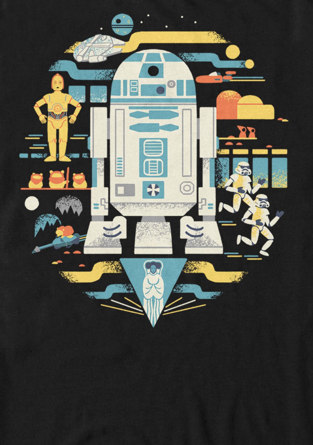 Distressed Pop Art Collage Short Sleeve T-Shirt 