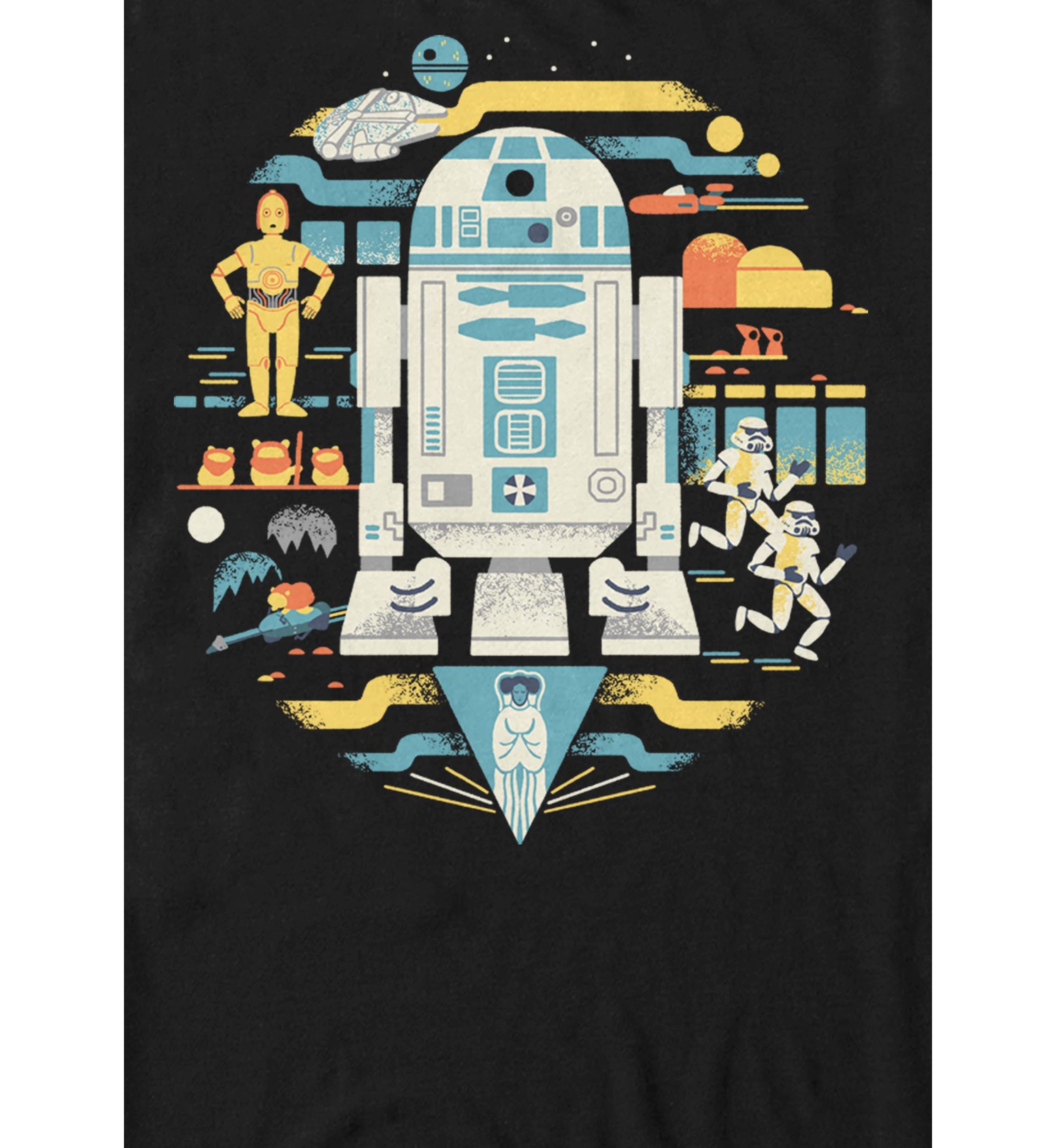 Distressed Pop Art Collage Short Sleeve T-Shirt 