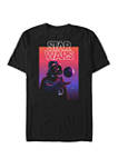 Neon Vader and the Death Star Short Sleeve Graphic T-Shirt 