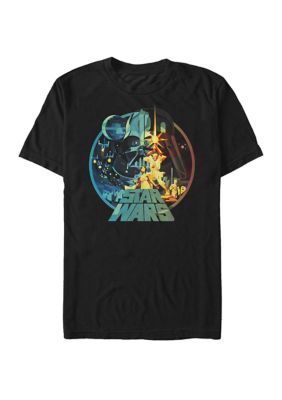 Star Wars Men's Big & Tall A New Hope Glass Art Short Sleeve Graphic T-Shirt, Black, 3XL
