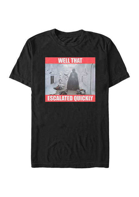 Star Wars® Escalated Quickly Short Sleeve Graphic T-Shirt
