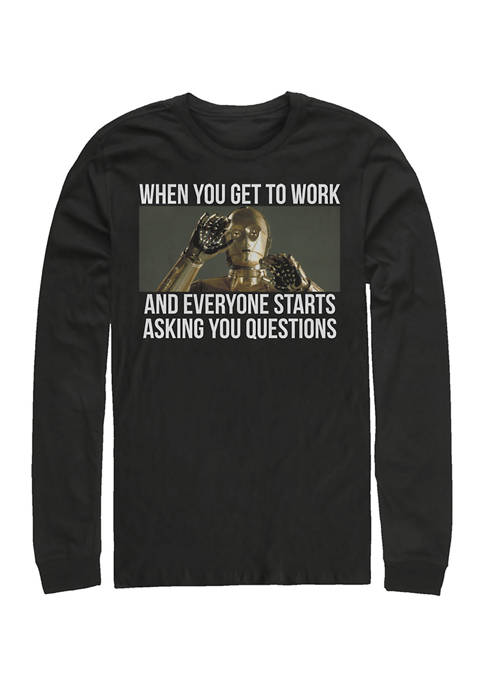 Star Wars® Overwhelming Work Long Sleeve Graphic T-Shirt