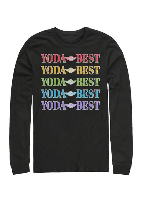 Star Wars® Yoda Best Rainbow Long Sleeve Crew