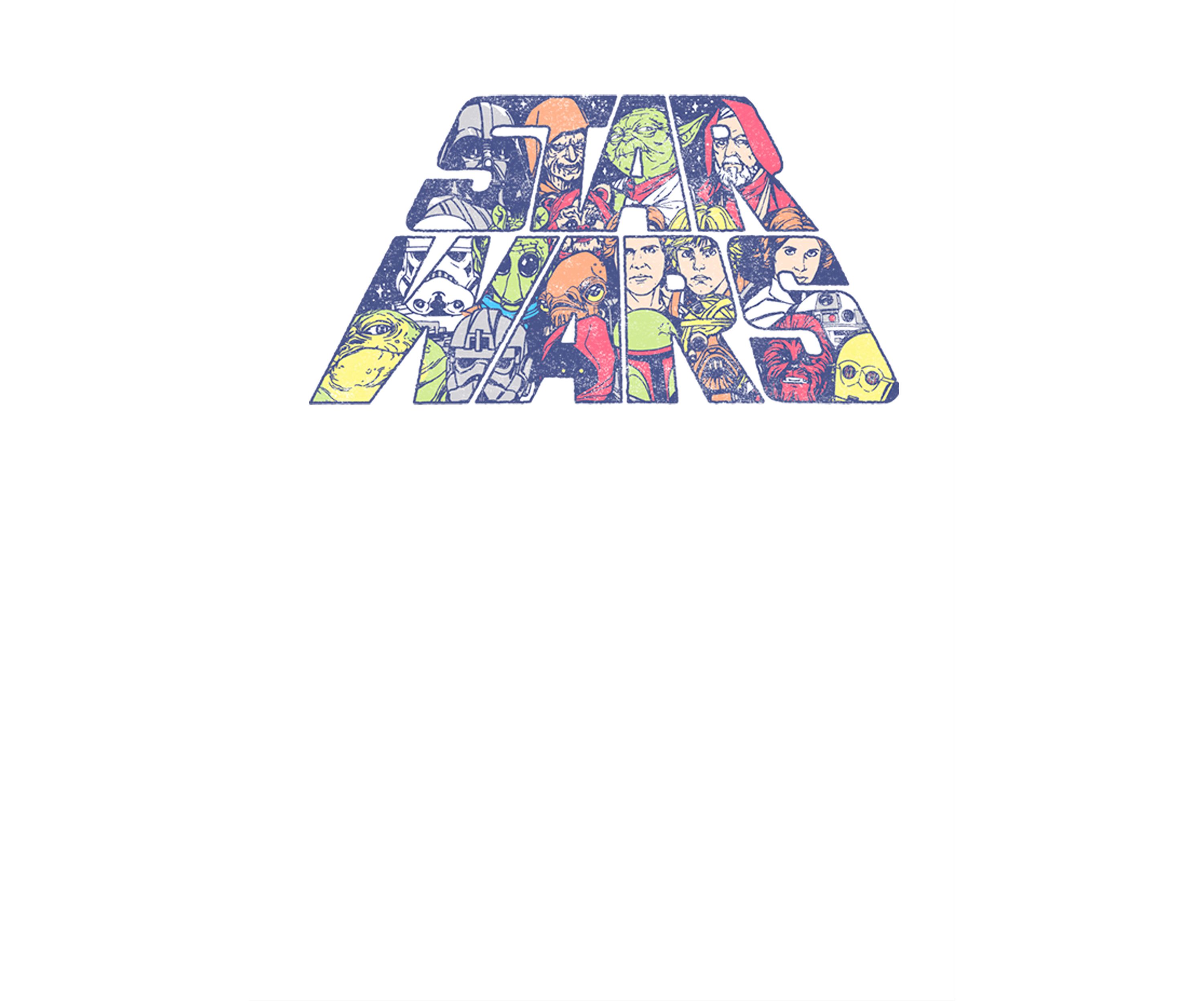 Slant Characters Graphic T-Shirt