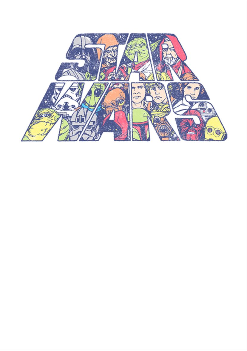 Slant Characters Graphic T-Shirt