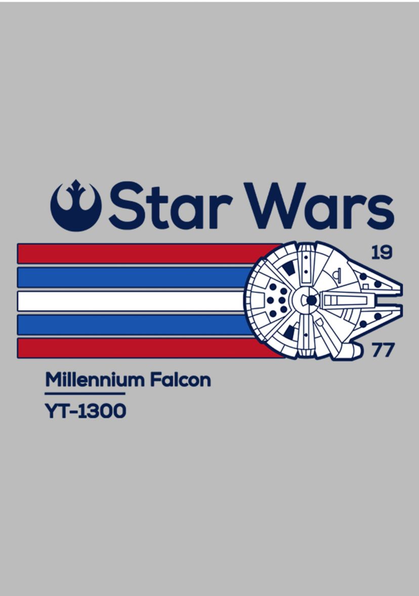 Big & Tall Millennium Falcon V2 Graphic T-Shirt