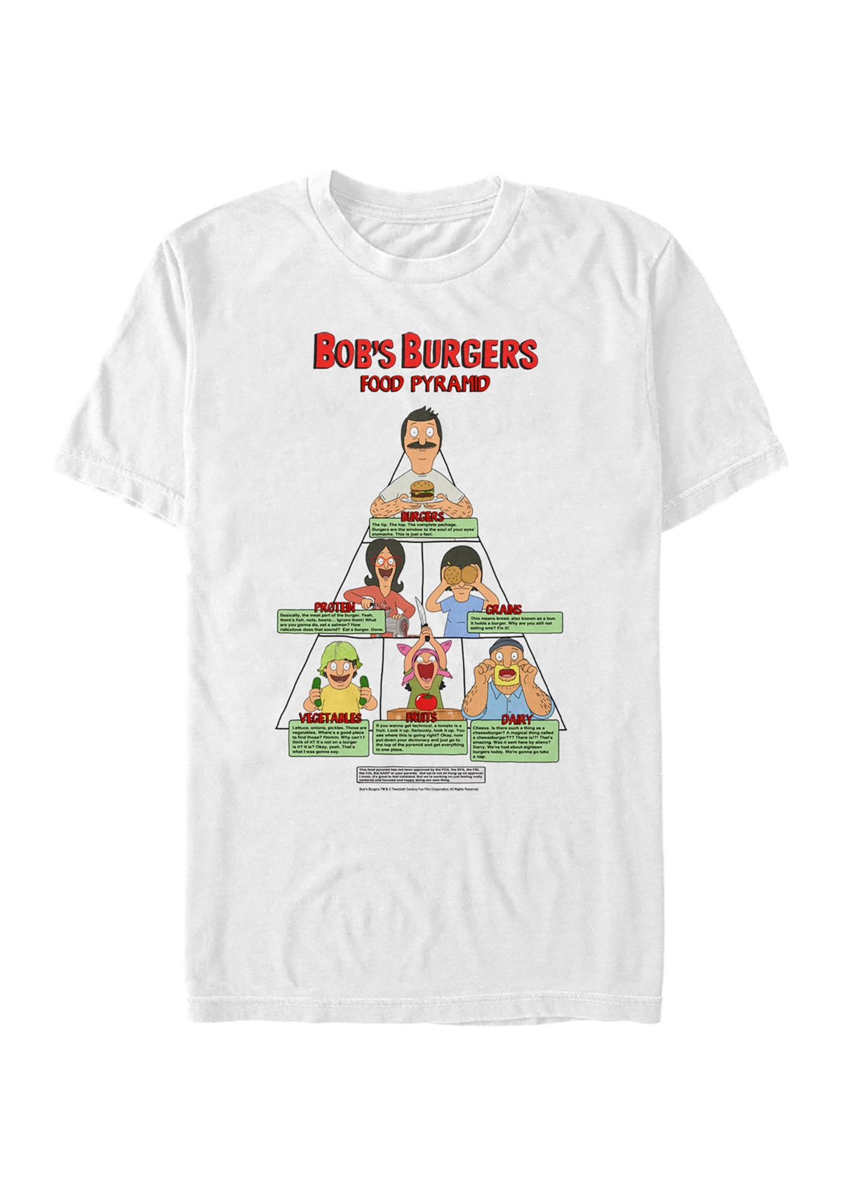 Food Pyramid Graphic T-Shirt