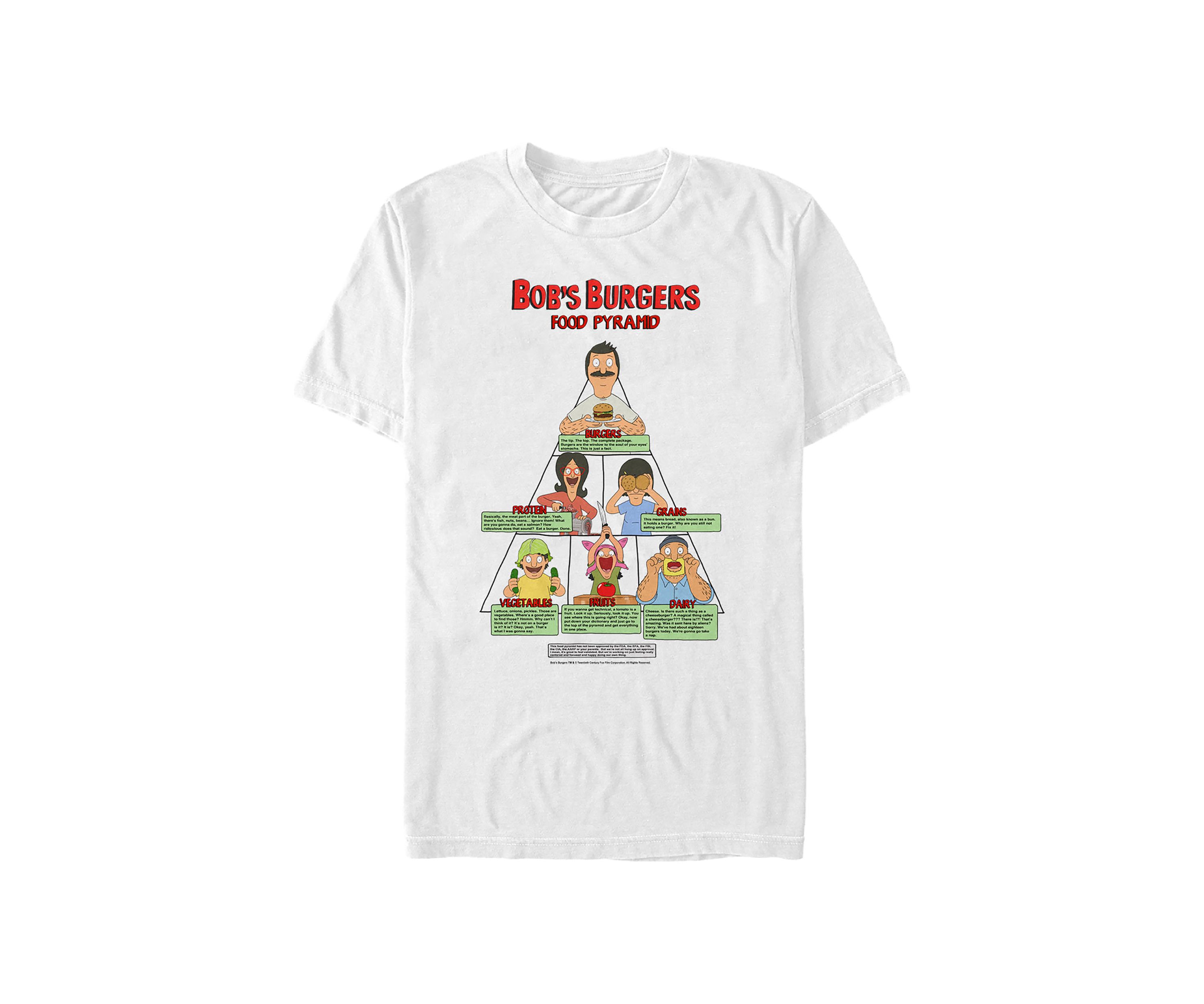 Food Pyramid Graphic T-Shirt