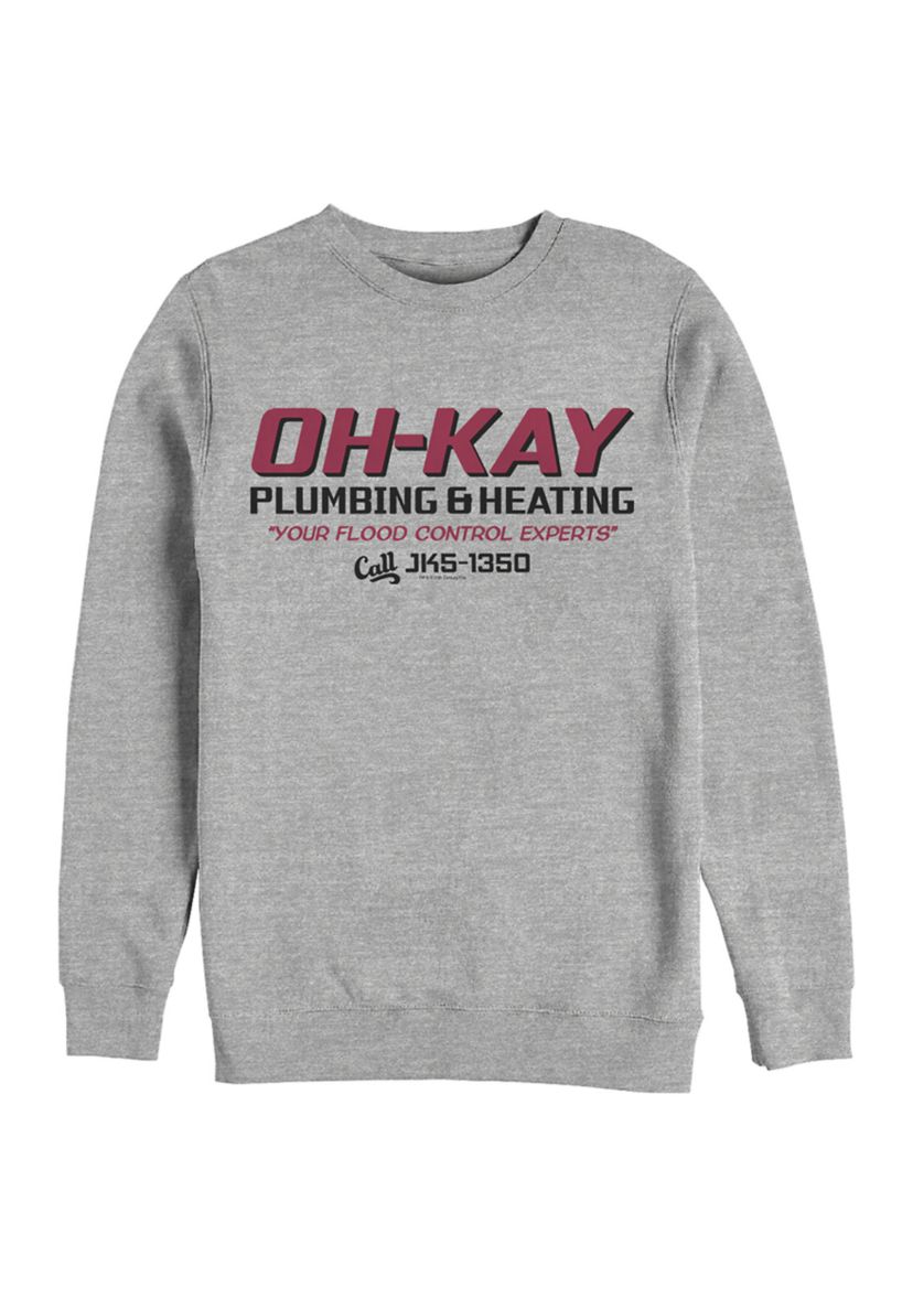 Home Alone OH-KAY Plumbing Crew Fleece Graphic Sweatshirt