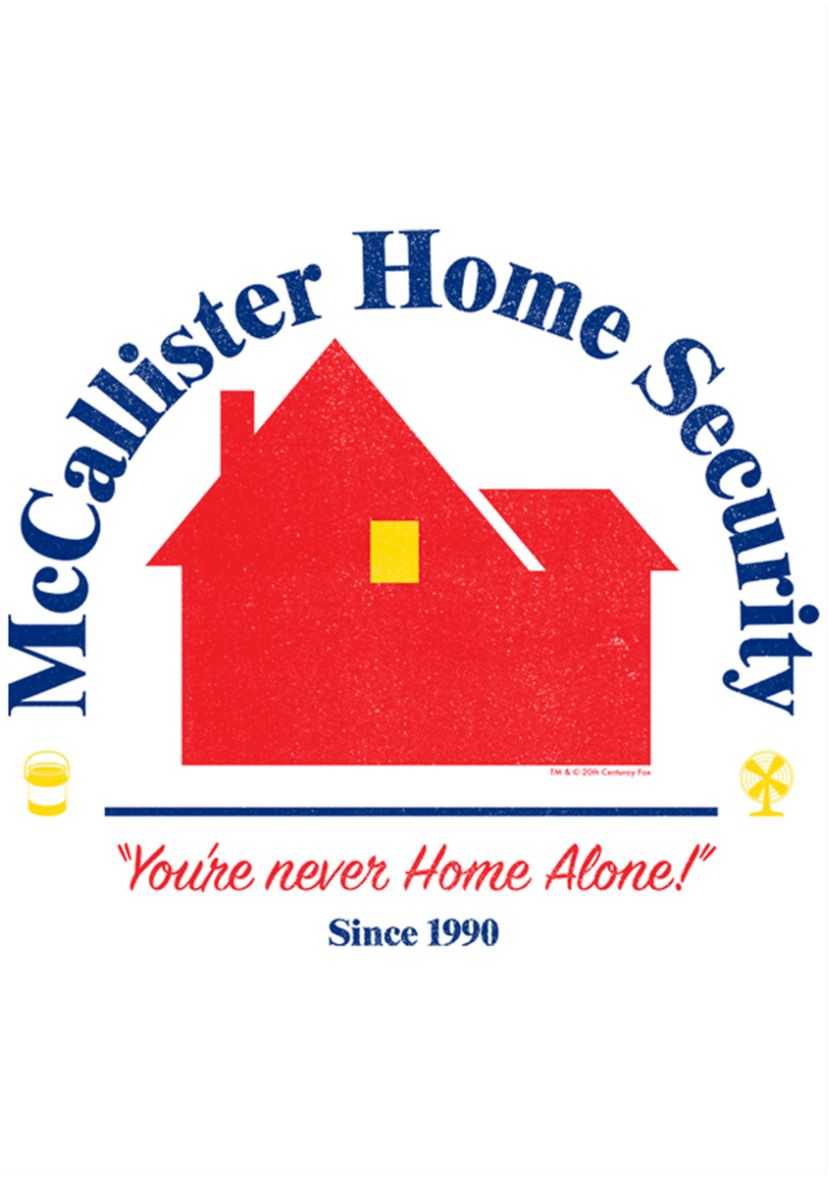 Home Alone Home Security Crew Fleece Graphic Sweatshirt