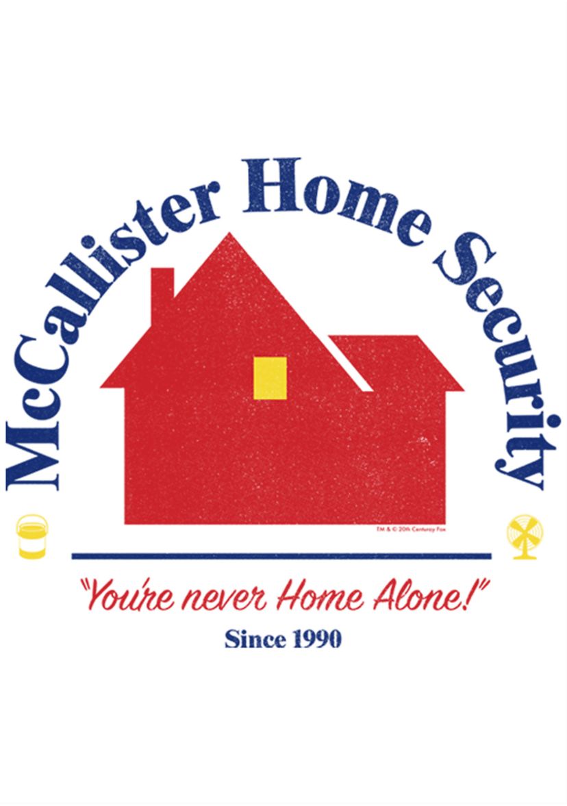 Home Alone Home Security Graphic Fleece Hoodie