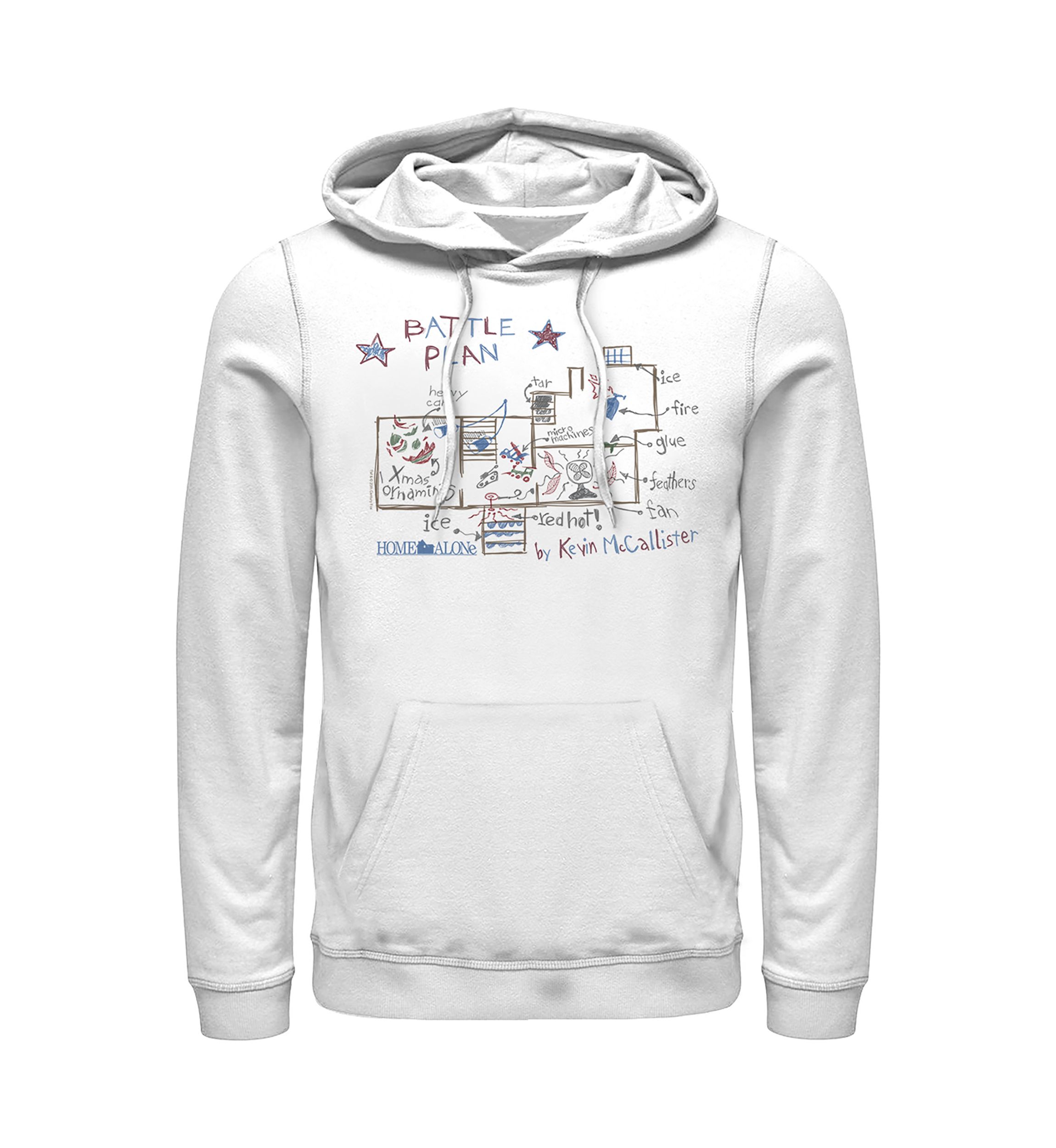 Home Alone Kevins Plan Graphic Fleece Hoodie