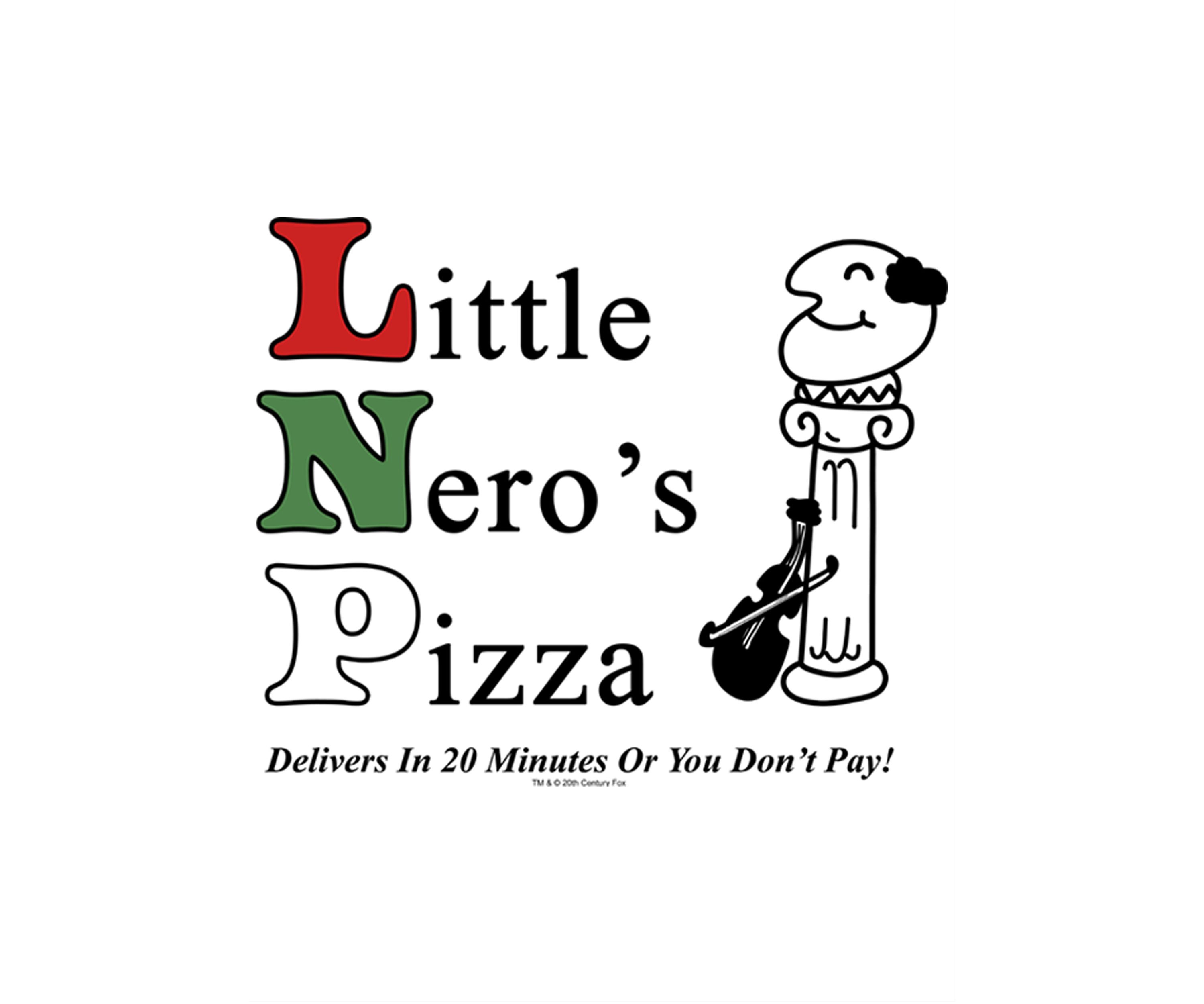 Home Alone Little Neros Pizza Crew Fleece Graphic Sweatshirt