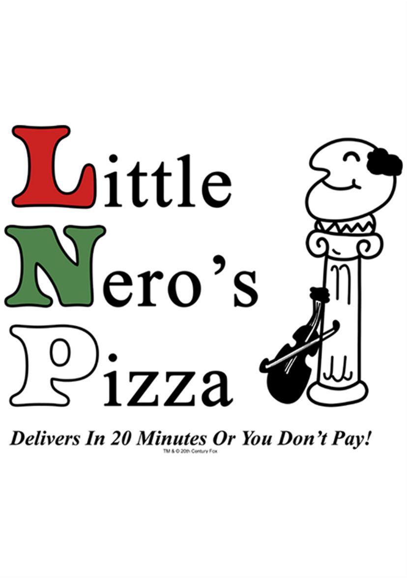  Home Alone Little Neros Pizza Crew Fleece Graphic Sweatshirt