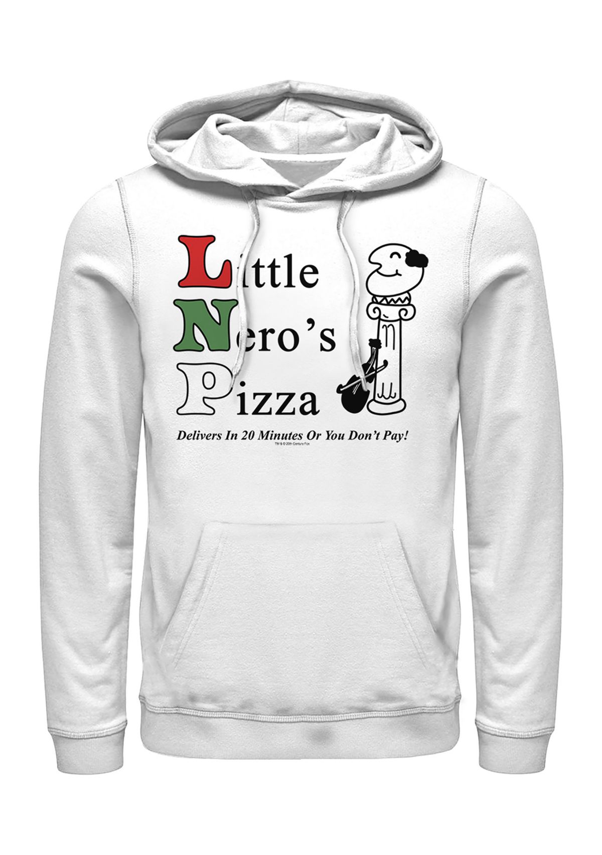 Home Alone Little Neros Pizza Graphic Fleece Hoodie