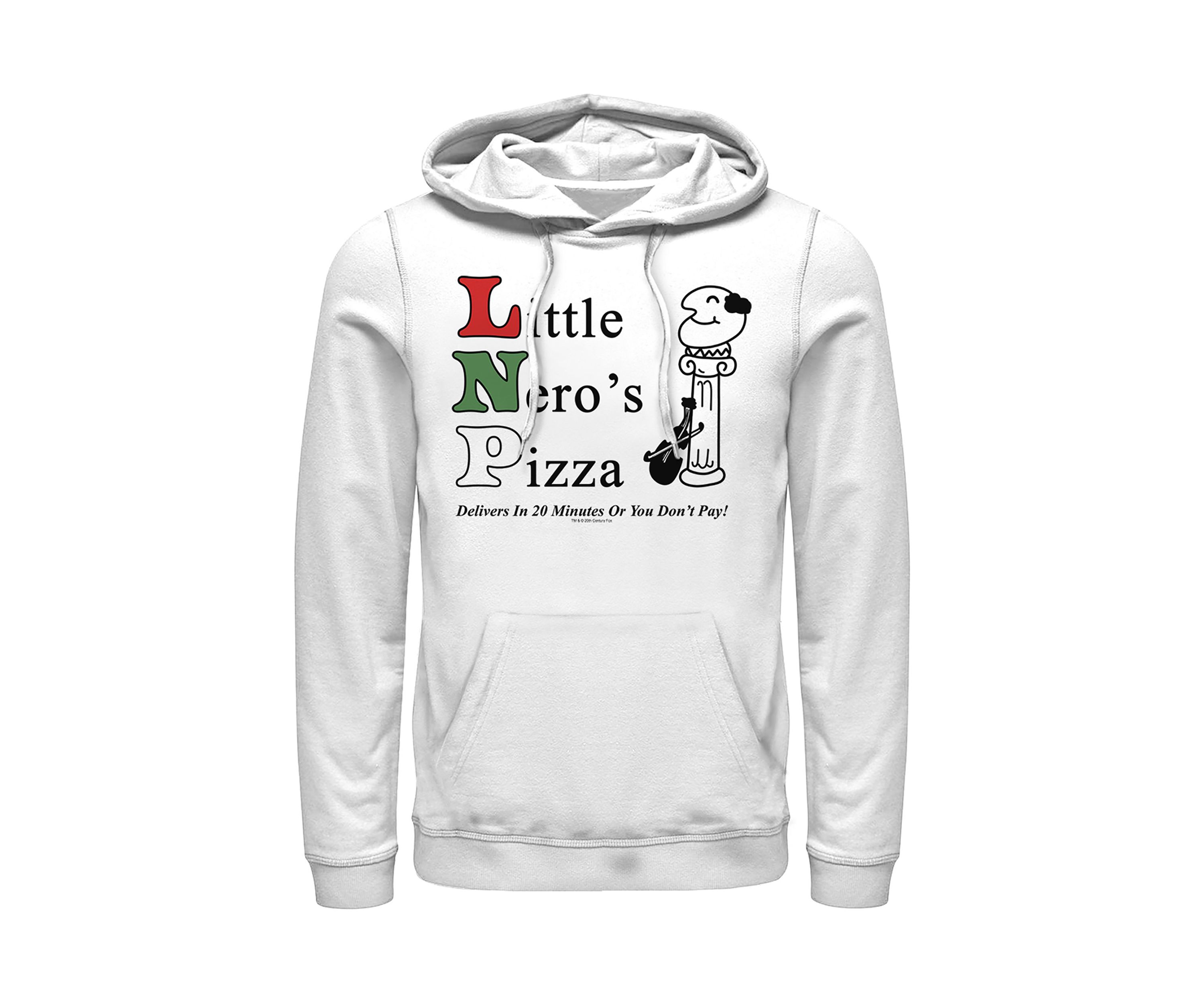 Home Alone Little Neros Pizza Graphic Fleece Hoodie