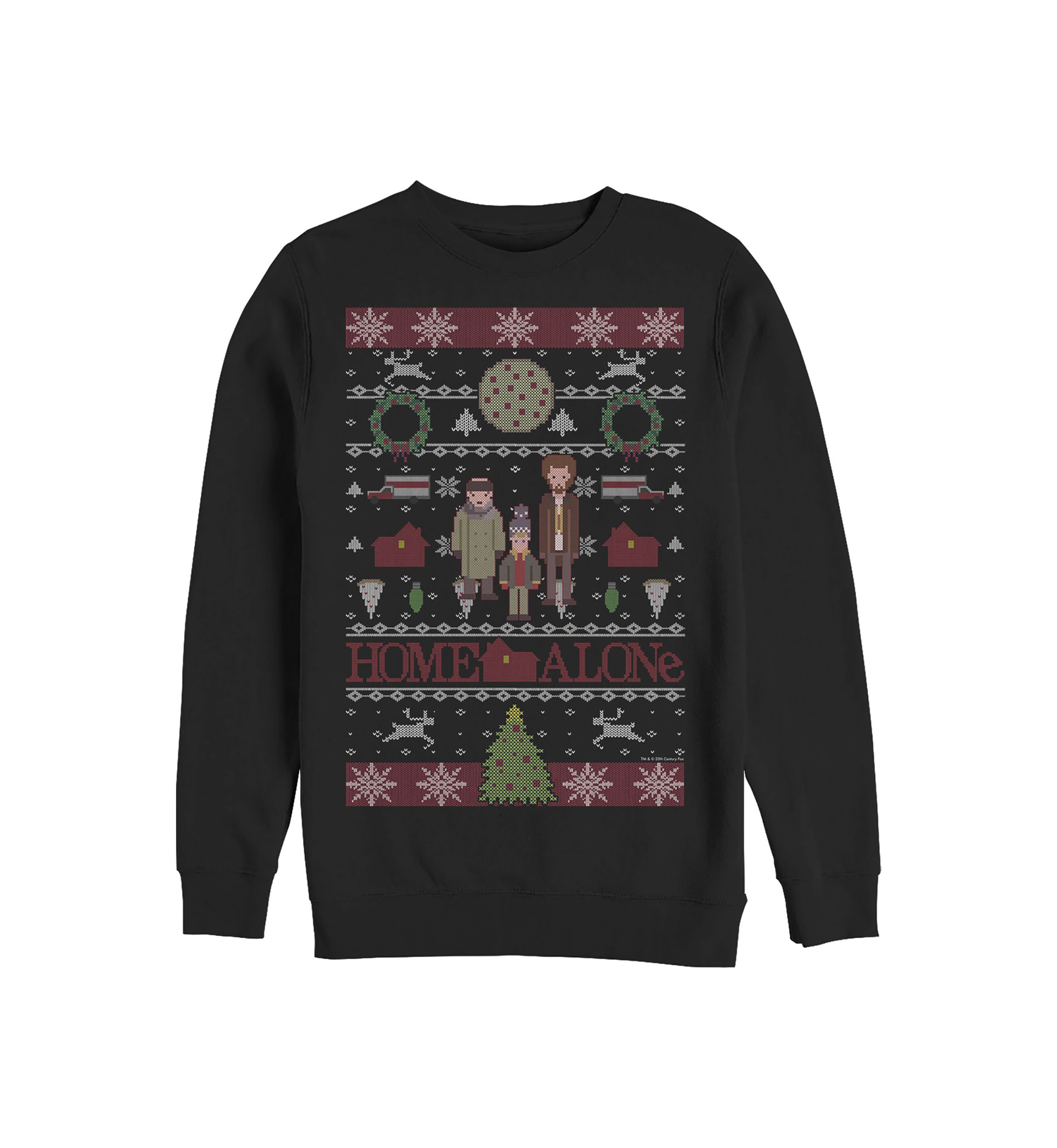 Home Alone Sweater Alone Crew Fleece Graphic Sweater