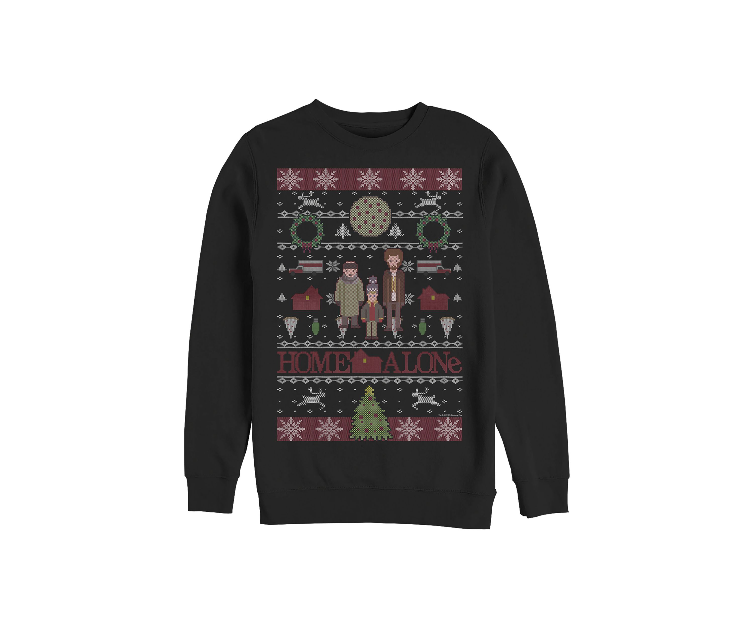 Home Alone Sweater Alone Crew Fleece Graphic Sweater