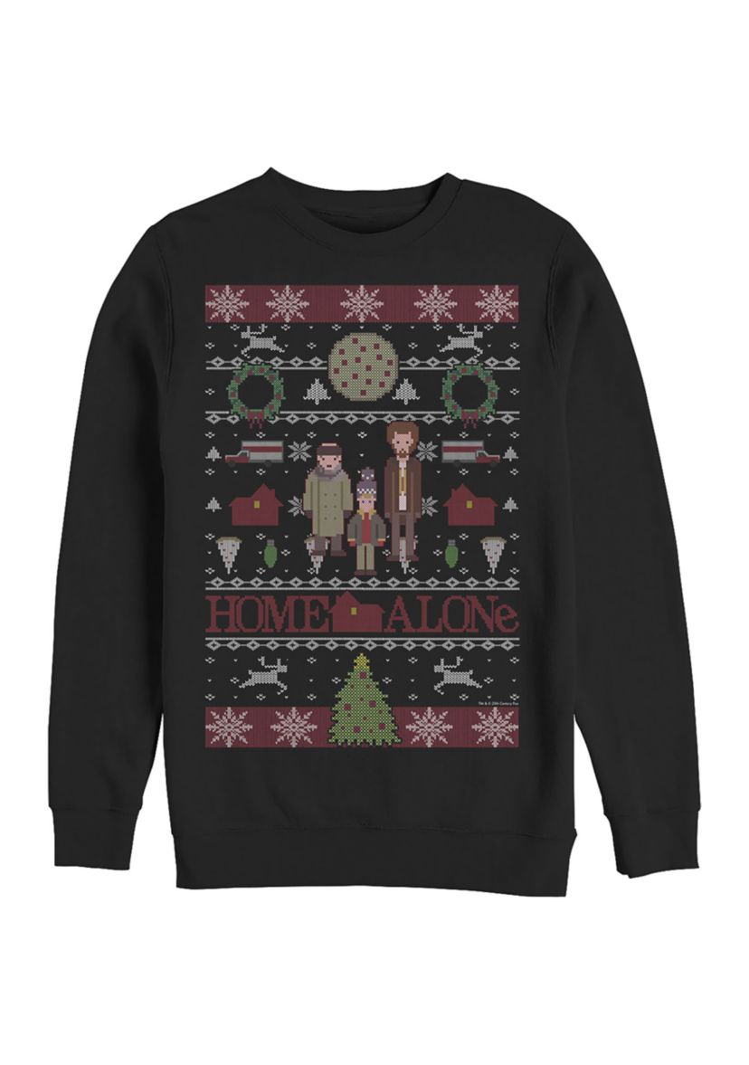 Home Alone Sweater Alone Crew Fleece Graphic Sweater