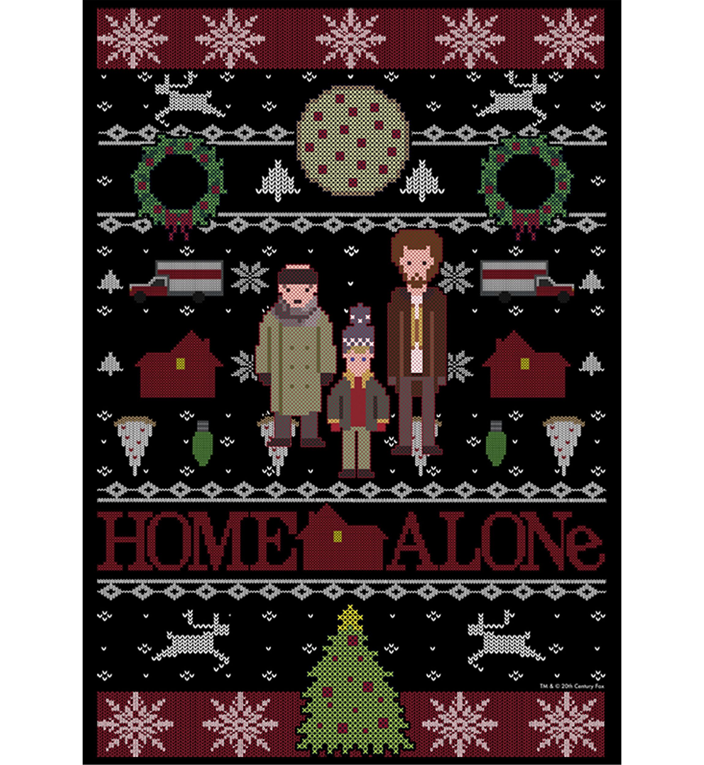 Home Alone Sweater Alone Crew Fleece Graphic Sweater