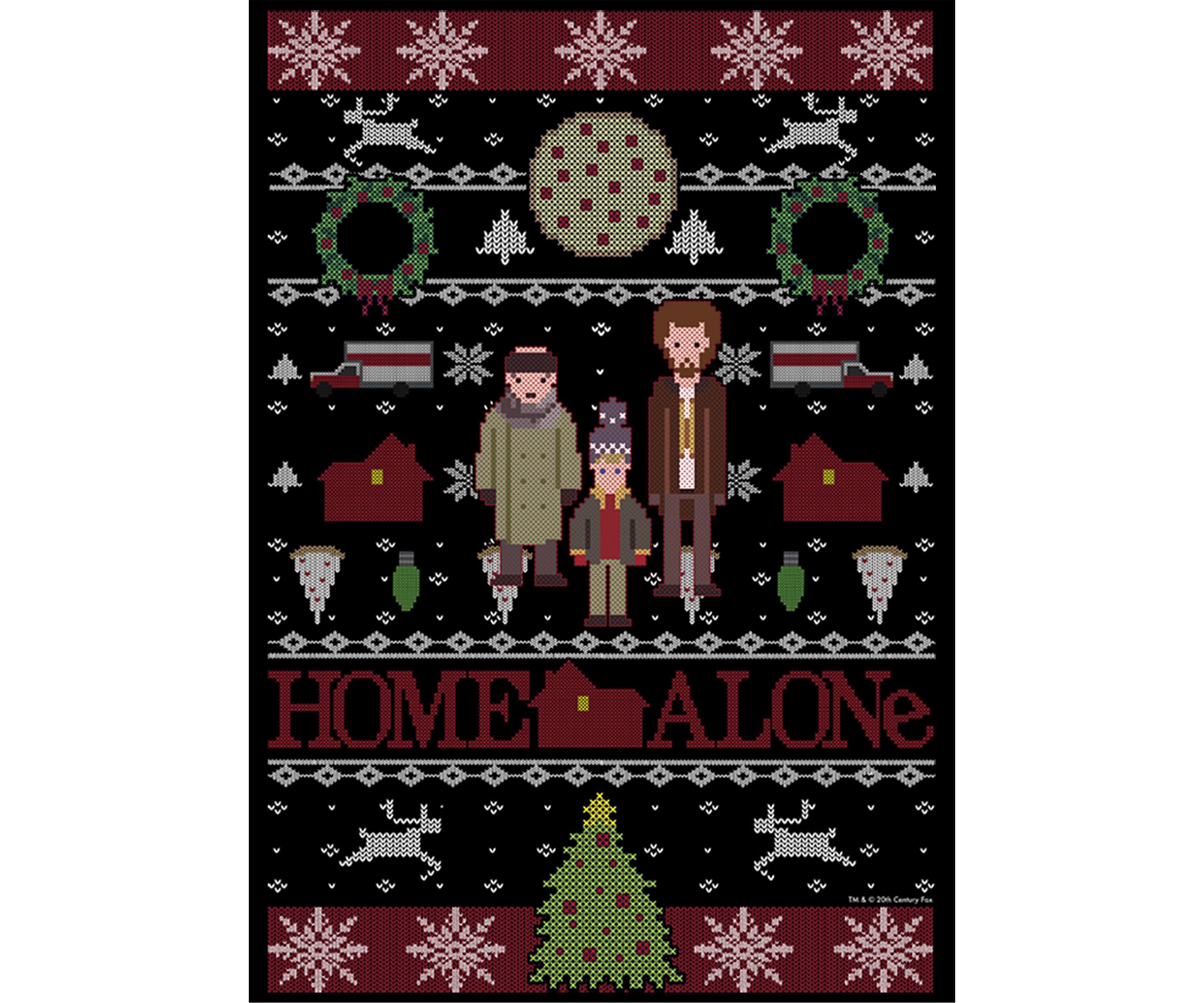 Home Alone Sweater Alone Crew Fleece Graphic Sweater