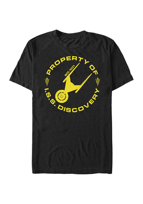 STAR TREK Property of ISS Discovery Graphic T-Shirt