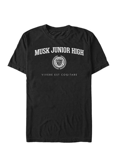 STAR TREK Musk High White Crest Graphic T-Shirt