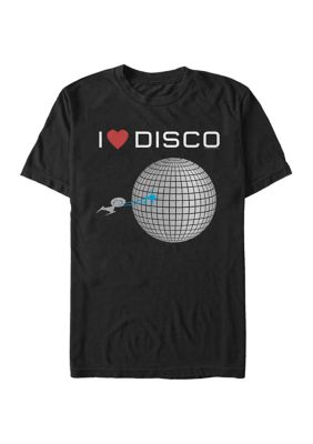 Star Trek Men's Heart Disco Graphic T-Shirt, Black, 3XL -  0194886748481