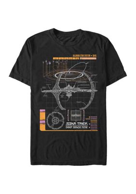 Star Trek Men's Nine Schematic Graphic T-Shirt, Black, 3XL -  0194747048927