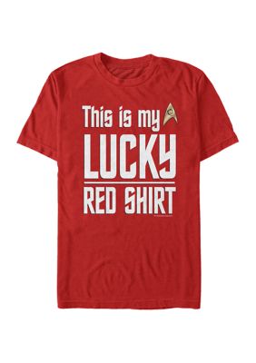 Star Trek Men's Lucky Red Shirt Graphic T-Shirt -  3203739TKOG002610001004