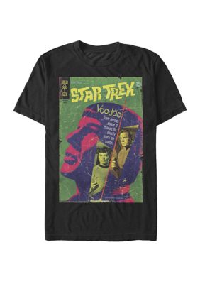 Star Trek Men's Big & Tall Voodoo From Across Space Comic Book Cover Short Sleeve Graphic T-Shirt, Black, 3X-Large -  0193478839408