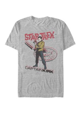 Star Trek Men's Captain Kirk Comic Short-Sleeve T-Shirt