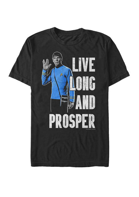 STAR TREK Spock Live Long Short Sleeve T-Shirt