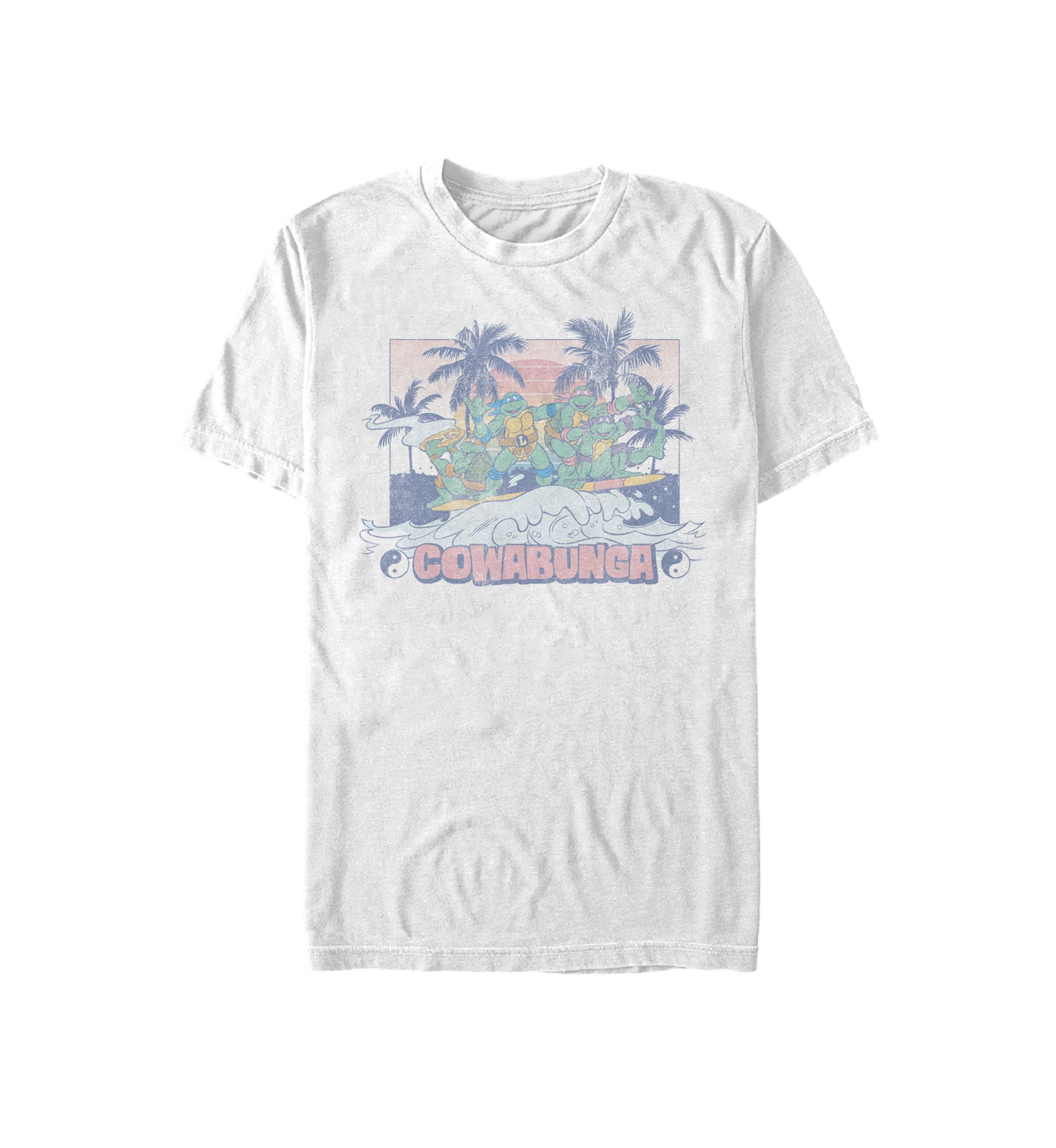 Teenage Mutant Ninja Turtles Yin and Yang Group Surf Short Sleeve T-Shirt