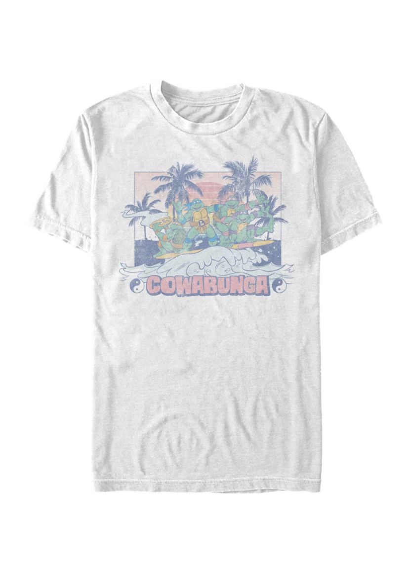 Teenage Mutant Ninja Turtles Yin and Yang Group Surf Short Sleeve T-Shirt