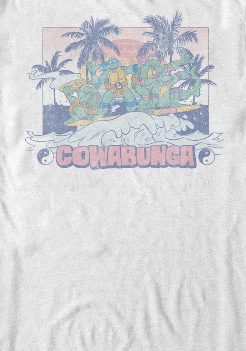 Teenage Mutant Ninja Turtles Yin and Yang Group Surf Short Sleeve T-Shirt