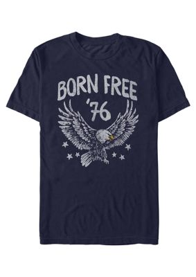 V-Line Men's Born Free Graphic T-Shirt, Navy Blue, 2XL