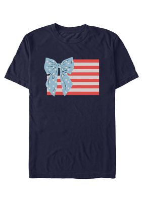 V-Line Men's Bow Bars And Stars Graphic T-Shirt, Navy Blue, 3XL