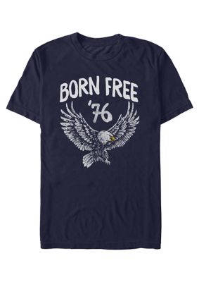 V-Line Men's Born Free 76 Graphic T-Shirt, Navy Blue, 3XL