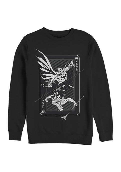 Batman™ Card Graphic Crew Fleece Sweatshirt