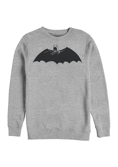 Batman™ Bat Logo One Graphic Crew Fleece Sweatshirt