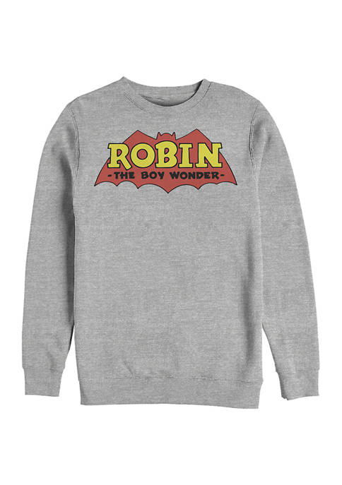Batman™ Boy Robin Logo Graphic Crew Fleece Sweatshirt