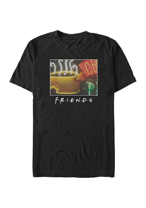 Friends Framed Central Perk Coffee Sign Graphic Short Sleeve T-Shirt